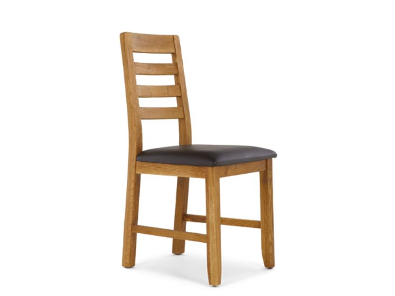 Roswell And Edison Dining Chair (Brown Pu)