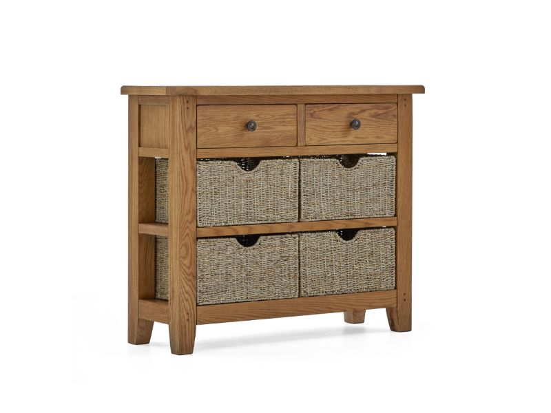 Burford Console Table With Basket
