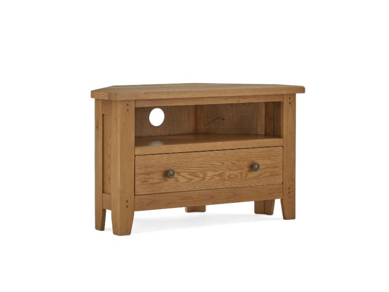 Burford Corner Tv Unit With Drawer