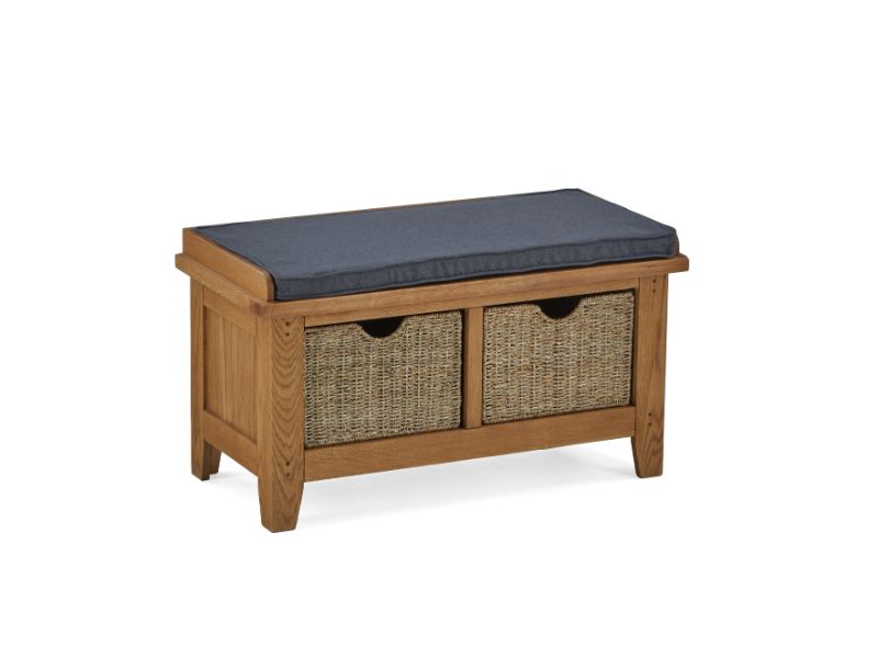 Burford Hallway Bench With Basket