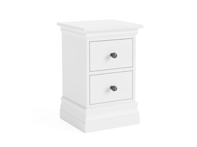 Bordeaux Narrow Bedside White