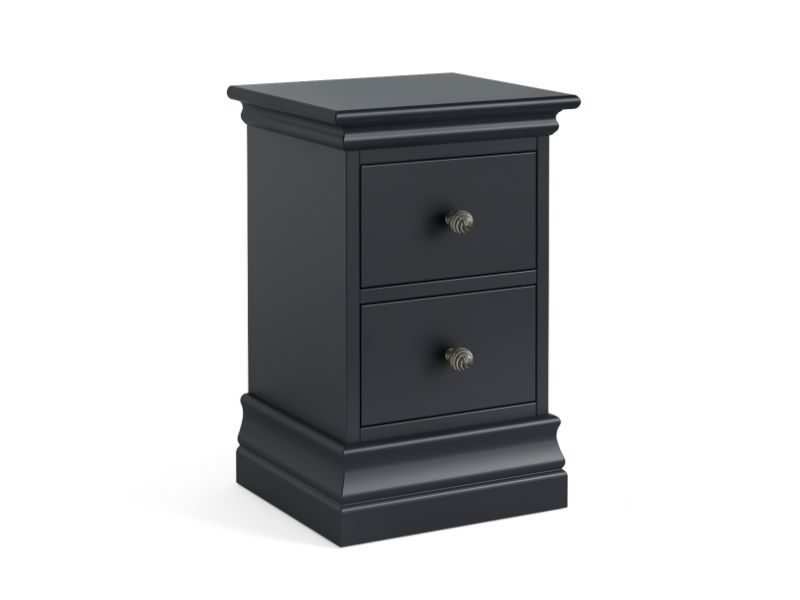 Bordeaux Narrow Bedside Charcoal