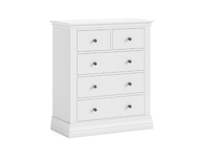 Bordeaux 2 Over 3 Chest White