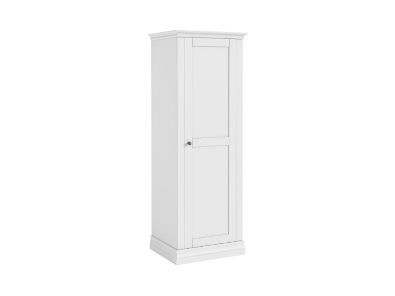 Bordeaux Single Wardrobe White