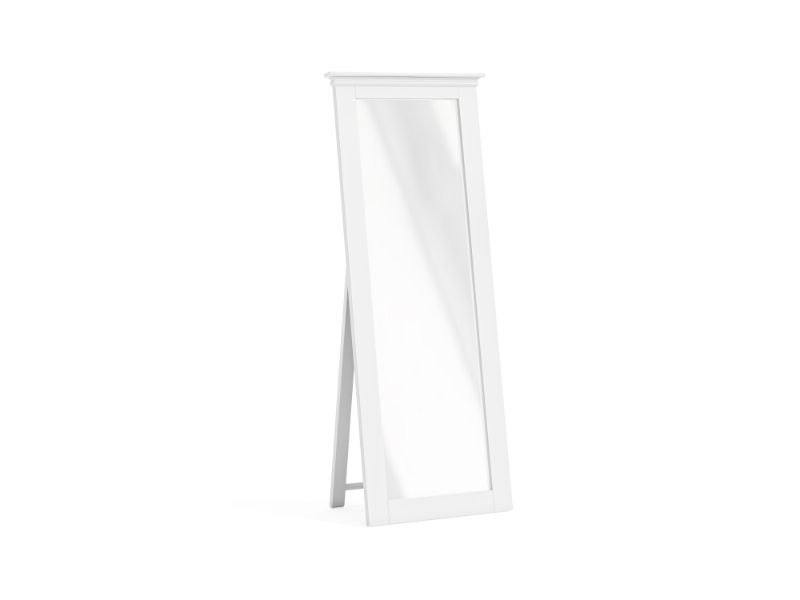 Bordeaux Cheval Mirror White