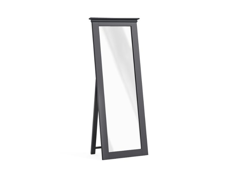 Bordeaux Cheval Mirror Charcoal