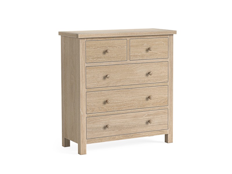 Modern Country Oak Chest 2 Over 3