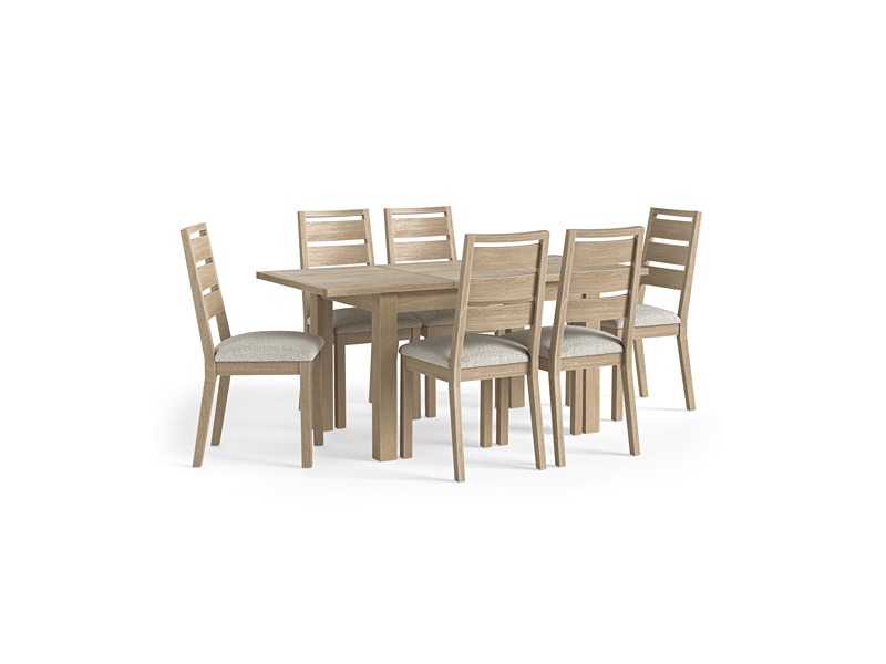 Modern Country Oak Extending Dining Table