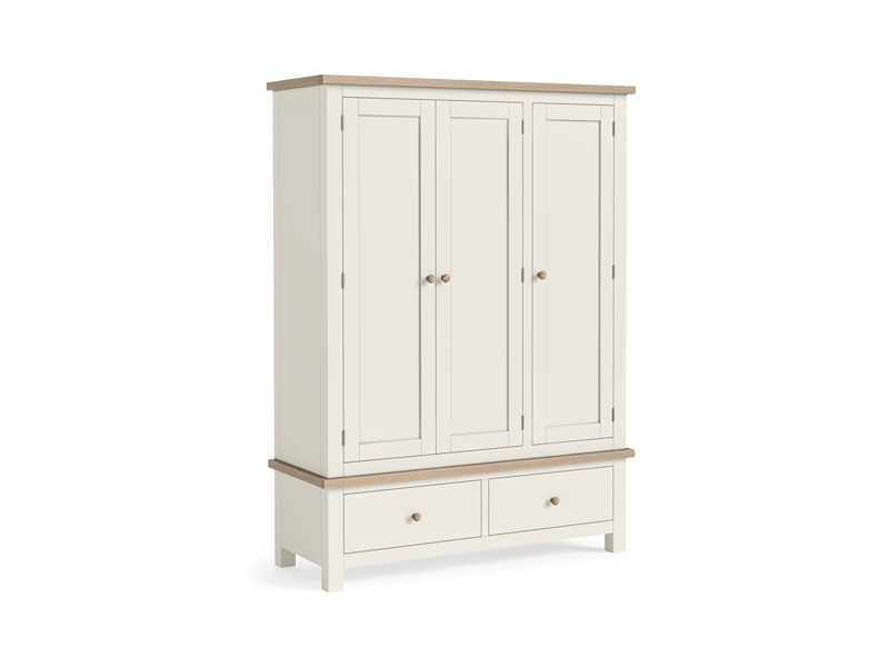 Modern Country Oak - Coconut Triple Wardrobe