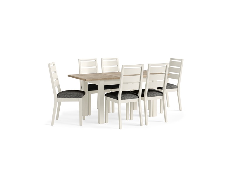 Modern Country Oak - Coconut Extending Dining Tabl