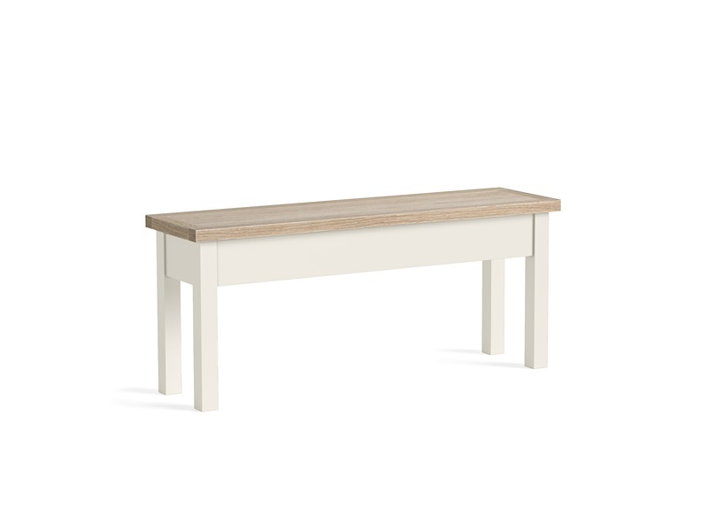 Modern Country Oak - Coconut Shallow Storage Bench