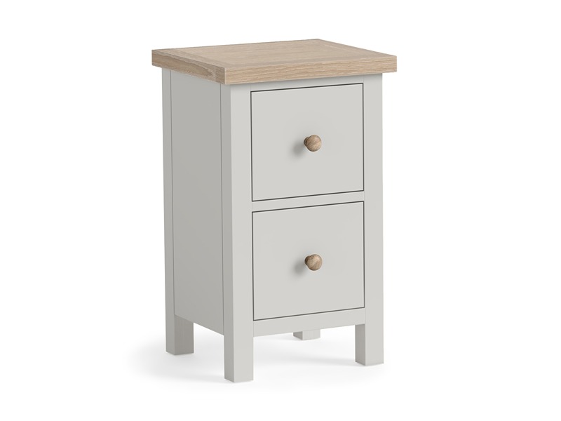 Modern Country Oak - Grey Narrow Bedside
