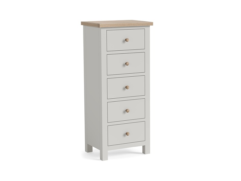 Modern Country Oak - Grey 3 Drawer Chest