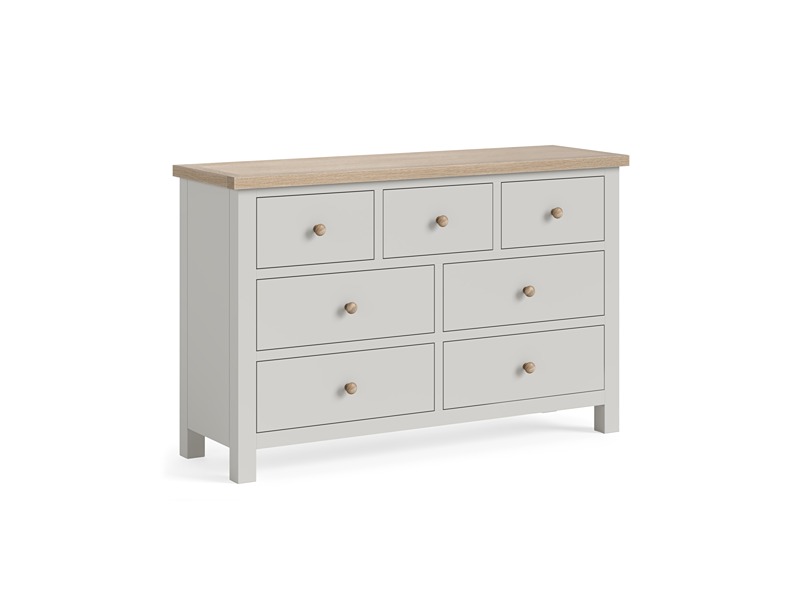 Modern Country Oak - Grey Chest 3 Over 4