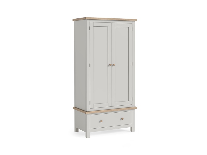 Modern Country Oak - Grey Gents Wardrobe