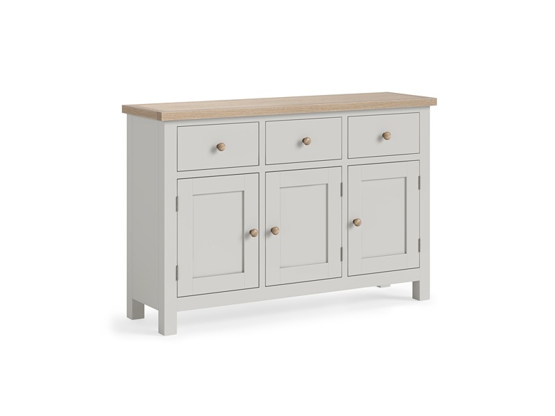 Modern Country Oak - Grey Large Sideboard