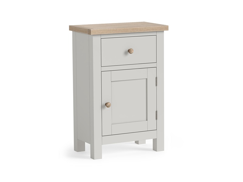 Modern Country Oak - Grey Telephone Cupboard