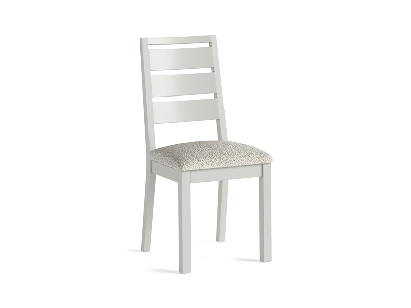 Modern Country Oak - Grey Dining Chair (Bouncle Wh