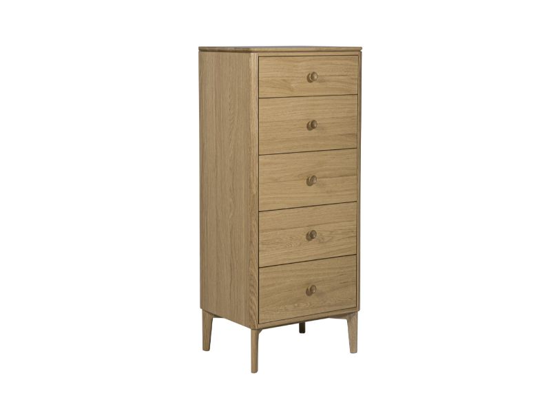 Hadley 5Dr Tall Chest - Oak Natural