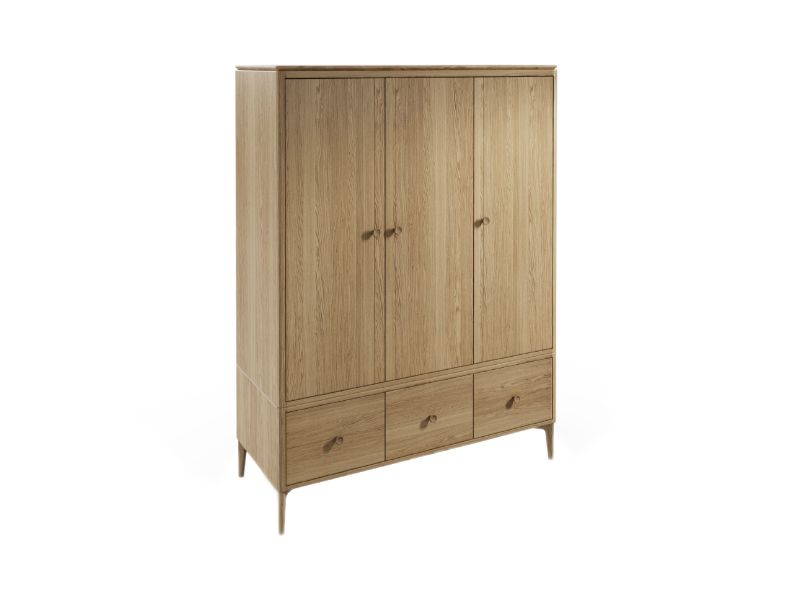Hadley 3Dr Wardrobe - Oak Natural