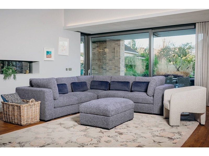 VIDA Humphrey Armless Sectional - Blue