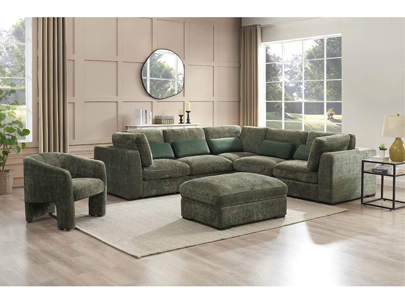 VIDA Humphrey Armless Sectional - Green