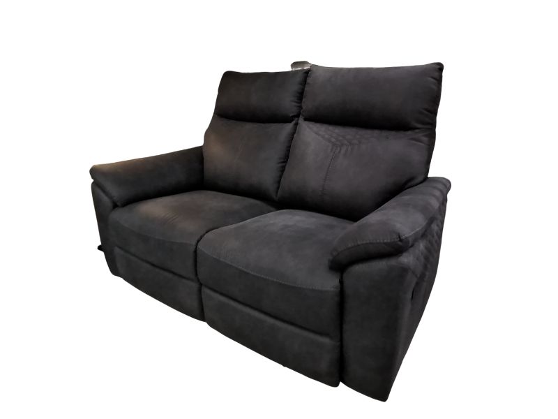Hunter 2 Seater Recliner - Charcoal