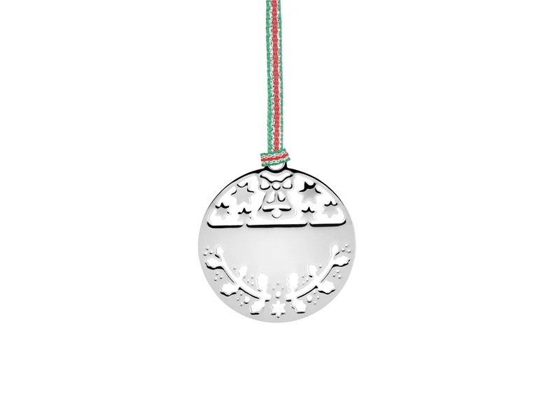 Bell With Holly Christmas Tree Decoration
