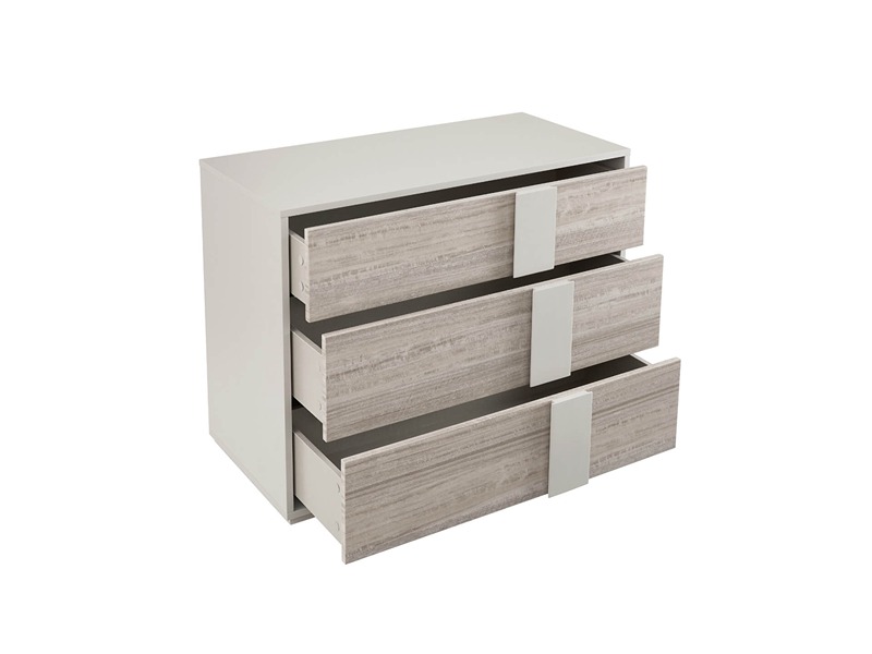 Jules Chest 3 Drawer - Grey