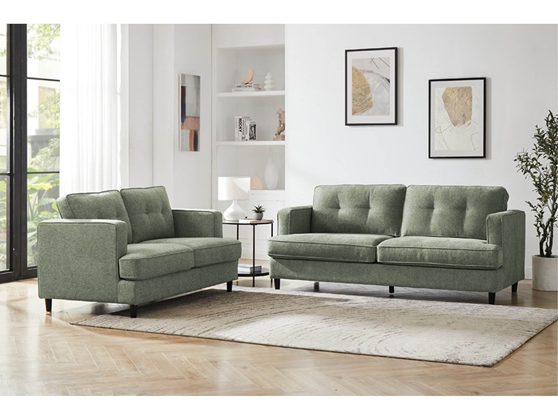 Juniper 3 Seater Fixed - Sage
