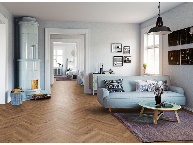 Oak Robust Fumed Herringbone AC4 (2.30)