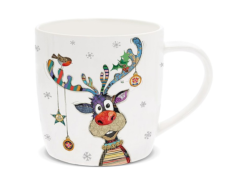 Xmas Bug Art Mug Rudolph