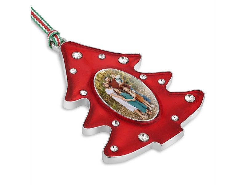 Red Christmas Tree Photoframe Decoration