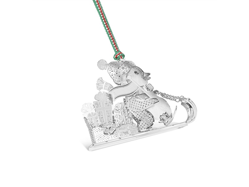 Penguin On Sleigh Christmas Tree Decoration