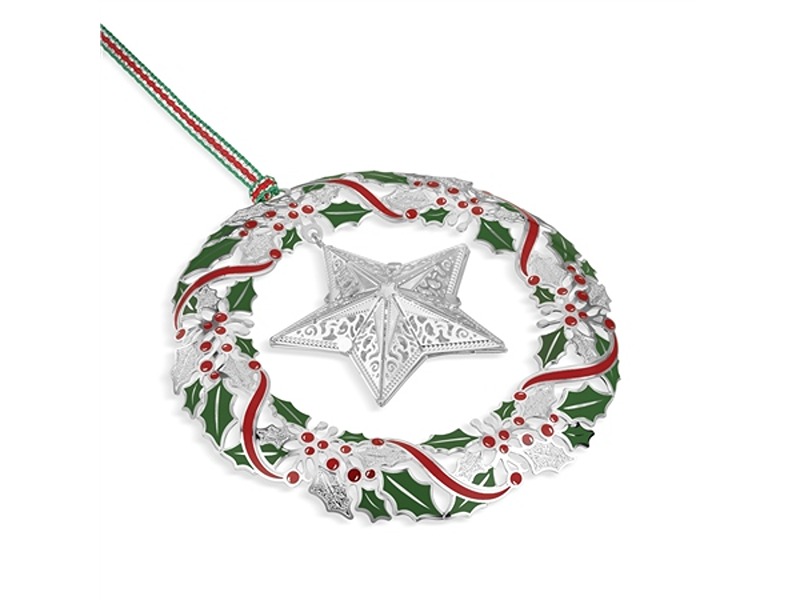 Wreath With Star Christmas Tree Decoration