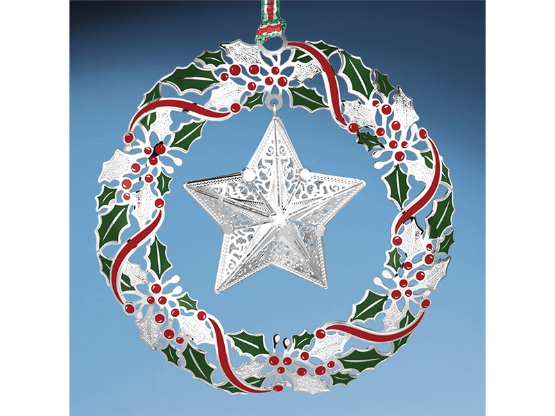 Wreath With Star Christmas Tree Decoration