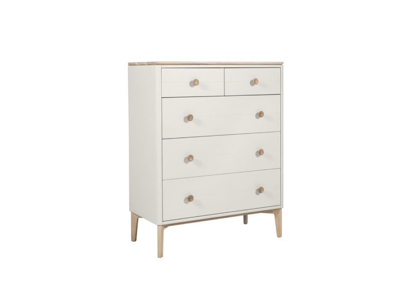 Marlow Medium Chest 5 Drawers - Cashmere Oak