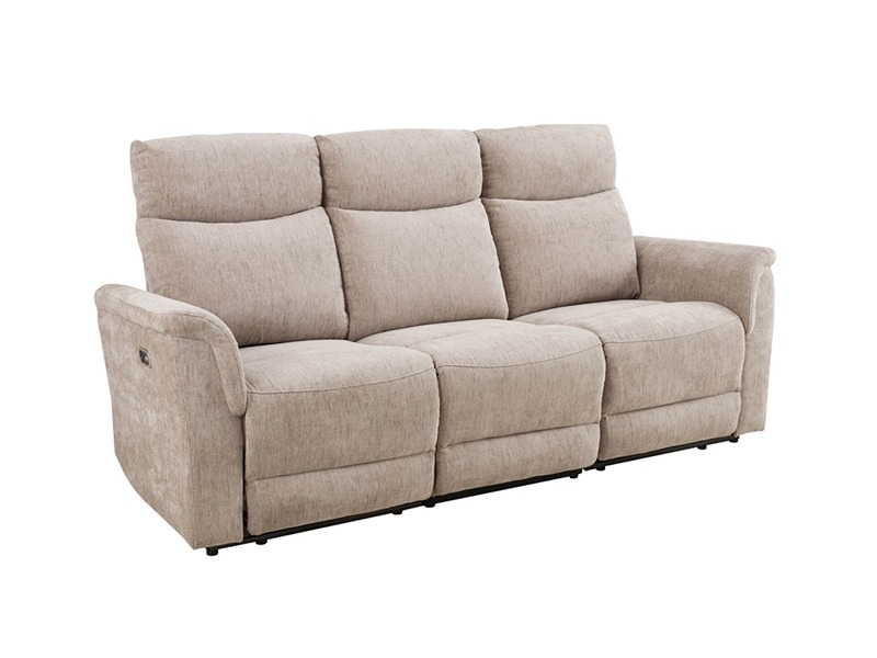 Maude 3 Seater Electric Recliner - Mocha