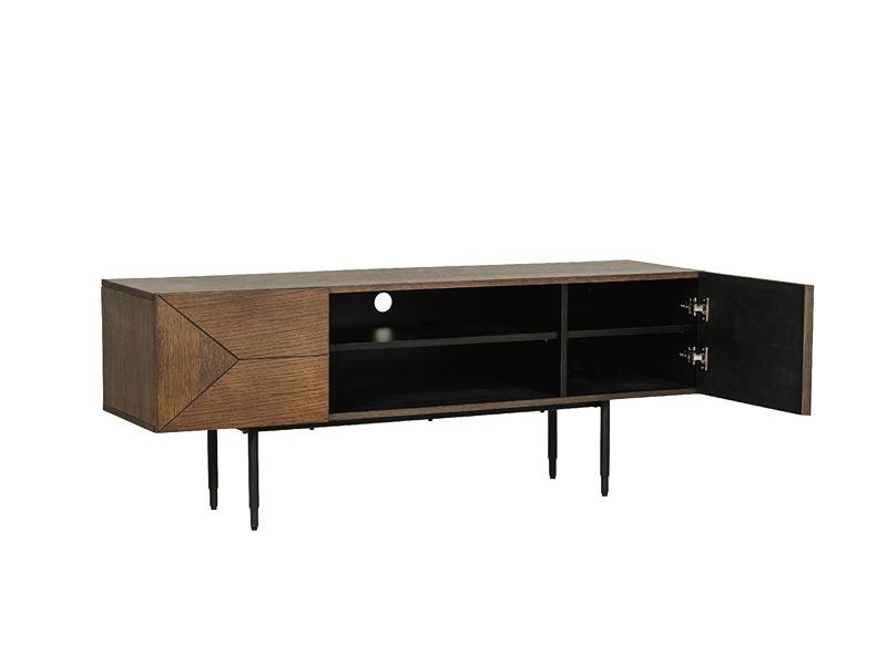 Nate Tv Unit 1200 - Smoked Oak