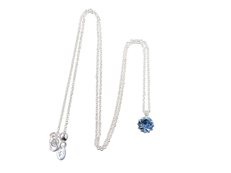 Newbridge Silver Plated Light Sapphire Crystal Pen