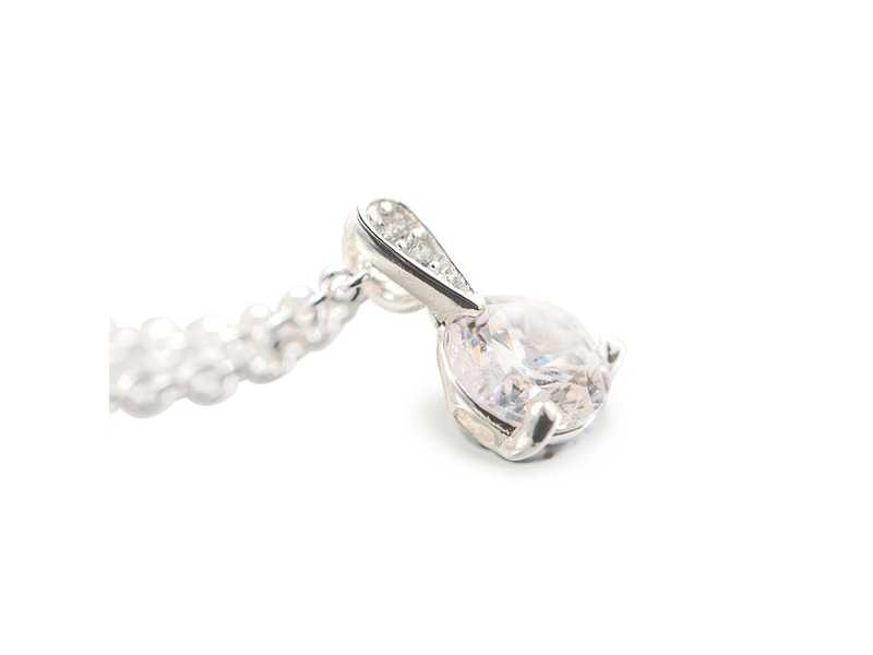 Newbridge Silver Plated Solitaire Cubic Zirconia P