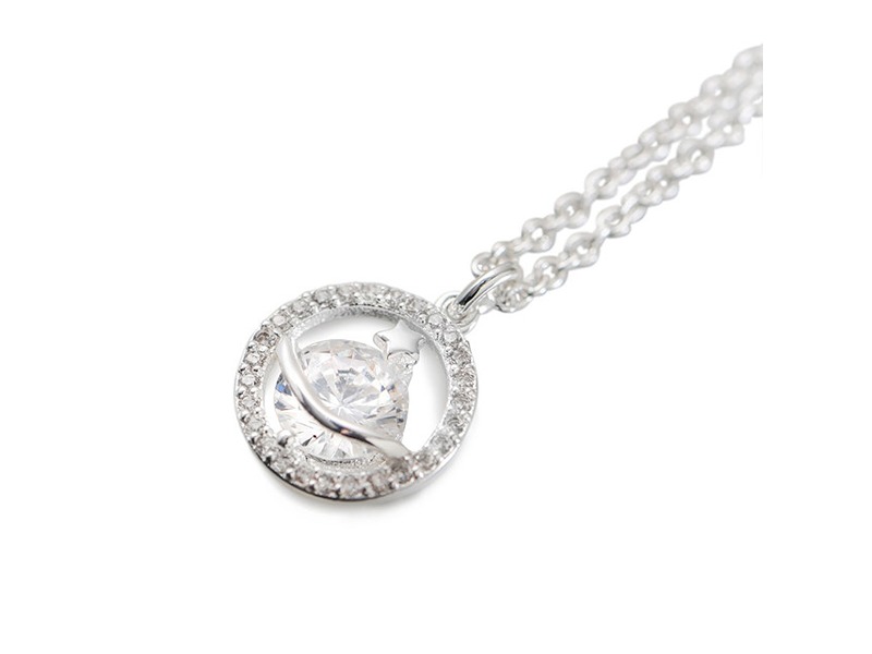 Newbridge Silver Plated Cubic Zirconia Star Pendan