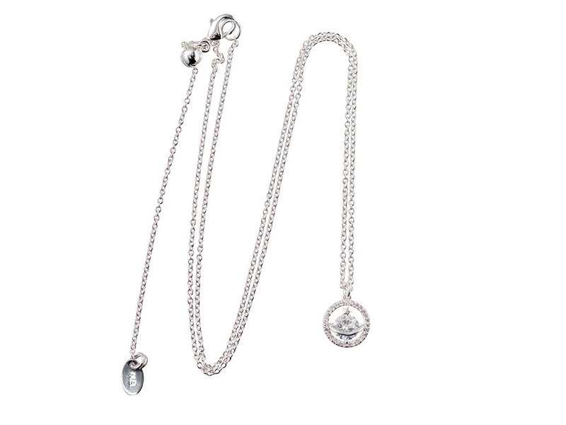 Newbridge Silver Plated Cubic Zirconia Star Pendan