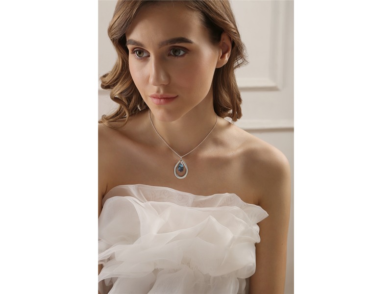 Newbridge Droplet Pendant Blue Stone