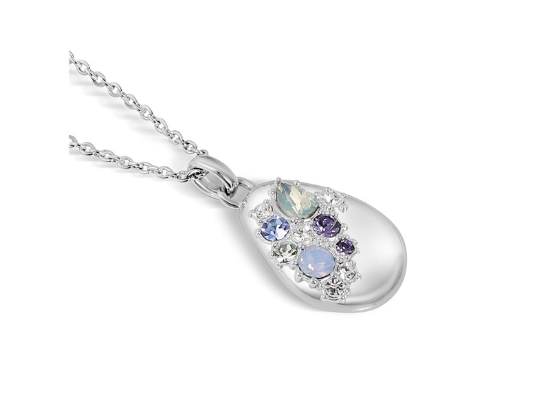 Newbridge Small Pendant With Blue And Clear Stones