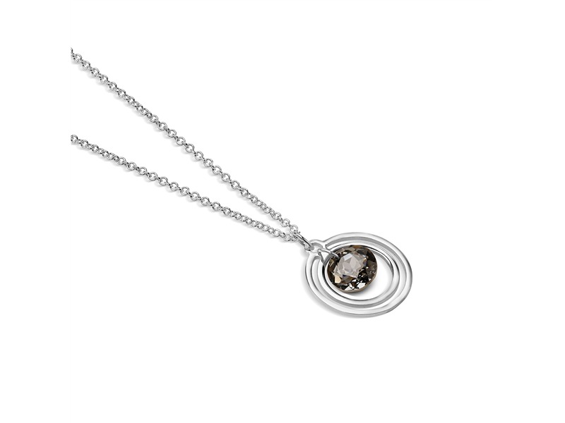 Newbridge Circular Pendant Black Stone