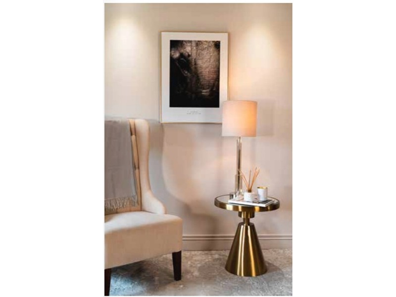 Katie Bleu Palma Side Table