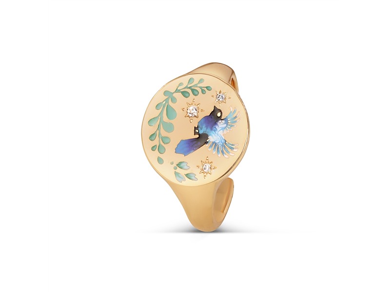 Newbridge Bird Enamel Ring