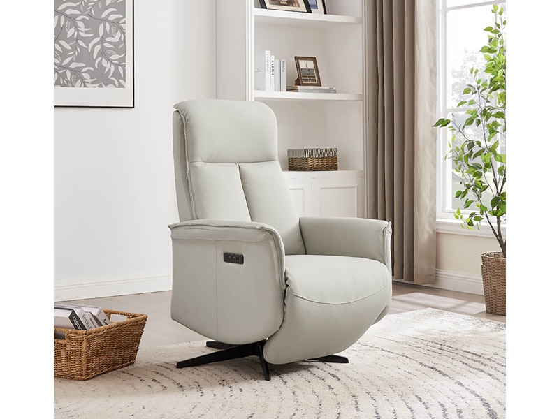 Riya Electric Reclining Accent Chair - Stone