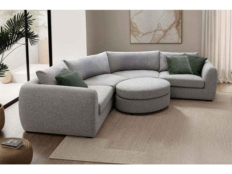 VIDA Spencer Arm Sectional RHF - Grey